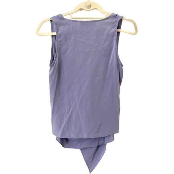 AMANDA UPRICHARD Silk Draped Blouse Sz Sm - Picture 2 of 4